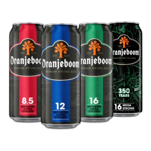 ORANGE BOOM BEER CAN 33CL