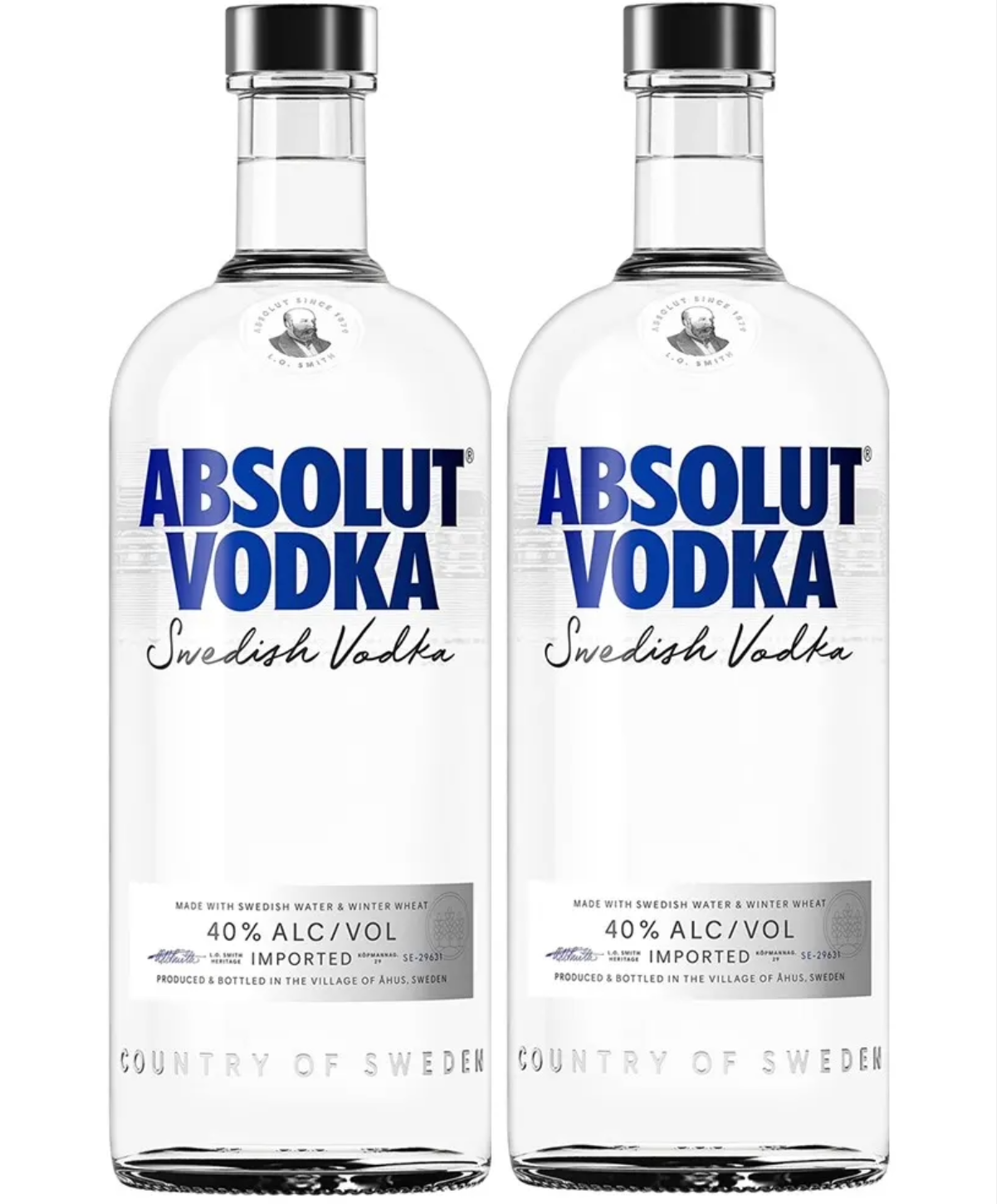 ABSOLUT VODKABLUE 2X100CL+RASBERRY37.5CL