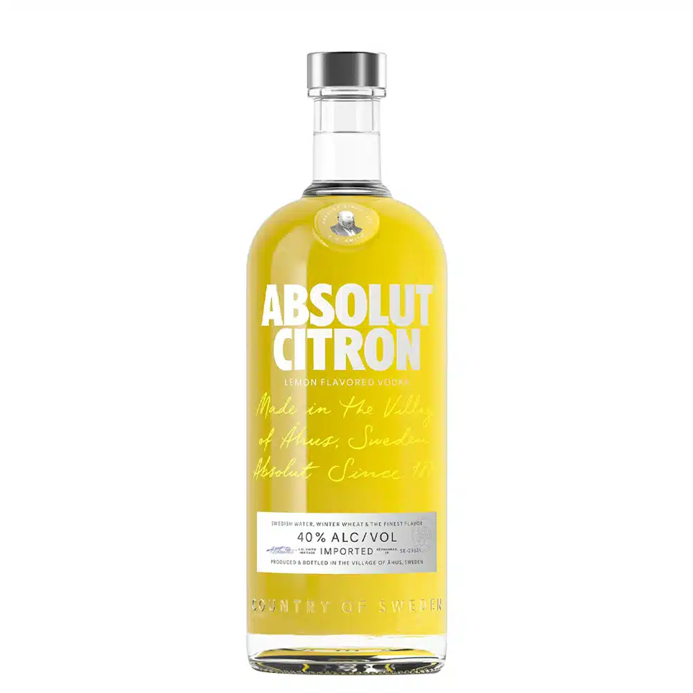ABSOLUT, VODKA CITRON, 40% 100CL